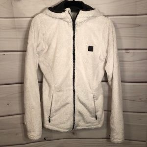 Helly Hansen White Fuzzy Fleece Jacket
